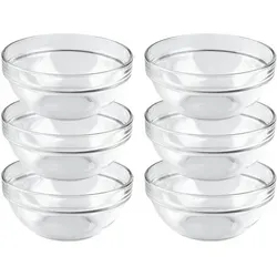 Luminarc Empilable Schüssel Set, 6-teilig - Schalen & Schüsseln, stapelbar und aus hochwertigem Glas für platzsparende Aufbewahrung und elegantes Servieren.