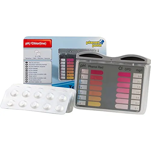 pH/Chlor-Testbesteck - mit je 20 Tabletten von Planet Pool