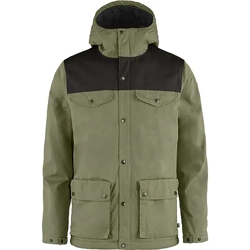 Fjällräven Greenland Winter Jacket Men - Strapazierfähig & Wasserabweisend - Funktionsjacke mit warmem Teddyfutter, ideal für Stadt und Natur. Hergestellt aus nachhaltigen Materialien, wind- und wasserabweisend, mit verbesserter Passform.