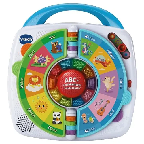 ABC-Lernabenteuer - Laute lernen, spielerisches Lernen mit 10 aufleuchtenden Tasten und kindgerechten Illustrationen für phonologische Bewusstheit