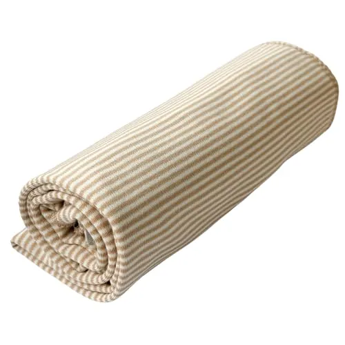 Hoppediz Premium Pucktuch aus Bio-Baumwolle - Vielseitige Kuscheldecke & Babydecke, Ideal als Schmusetuch, Erstlingsdecke & Schnuffeltuch, natur-weiß