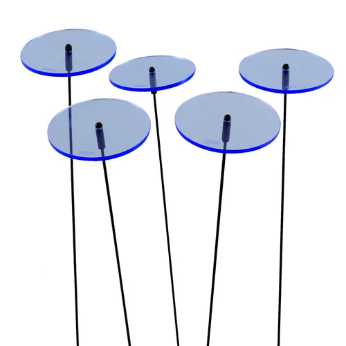 Stück SUNPLAY Sonnenfänger Ø 7 cm Suncatcher Gartenstecker Scheiben BLAU 5