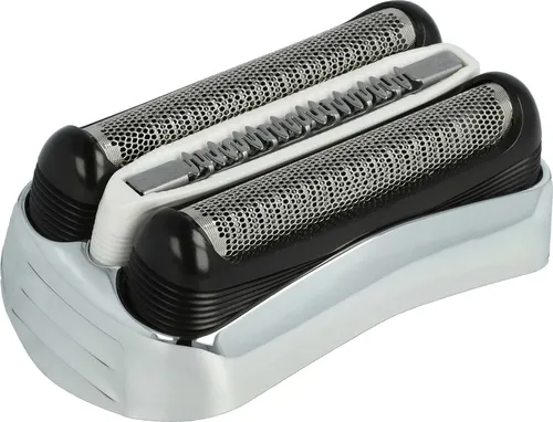 vhbw Scherkopf Ersatz für Braun 21S, 21B, 32B, 32S für Elektrorasierer, Silber