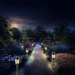 LED Solar Wegleuchte mit Erdspieß