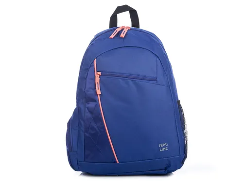 Schulrucksack leicht mittelgroß jugendlich blau Semi Line Rucksack Damen Herren