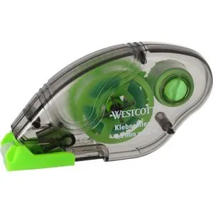 Westcott Kleberoller E-730501 00, Einwegroller, 6,5mm x 8,5m, permanent