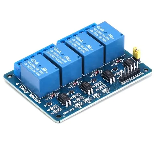 Yizhet 5 V 4-Kanal-Relay DC 5 V Relais Shield Module Control Board mit Optokoppler für Arduino PIC AVR MCU DSP ARM TTL Logic