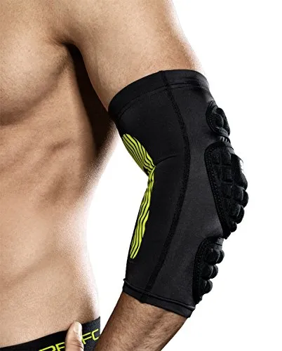 Select Kompressions-Ellbogenbandage M, schwarz - Bandagen zur Ellenbogenunterstützung mit stoßdämpfendem Hyper-Foam-Polster und griffigem Silikonmuster für optimalen Halt und Komfort.