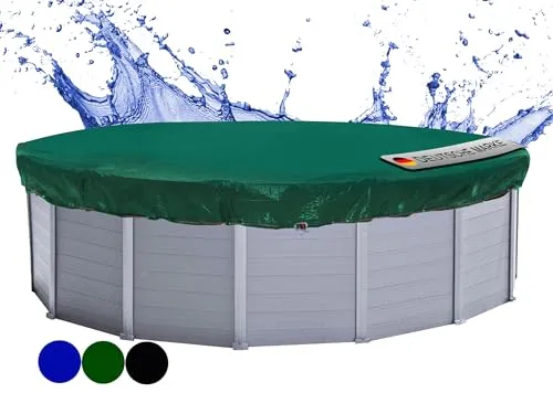 QUICK STAR Poolabdeckung Rund für 550-600 cm Pools - Hochwertige Poolabdeckung für ganzjährigen Schutz, UV-beständig und mit algenhemmender Wirkung. Ideal für Pools mit Ø 550-600 cm, inklusive Befestigungsmaterial.
