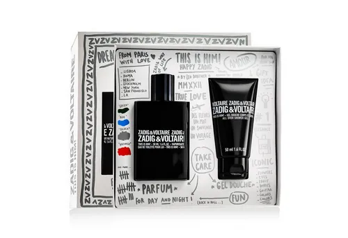 ZADIG & VOLTAIRE This Is Him! Geschenkset - Geschenkbox mit 50 ml Eau de Toilette und 50 ml Duschgel, bietet einen kühnen, maskulinen Duft mit holzigen und würzigen Noten - das perfekte Geschenk für den selbstbewussten Mann.