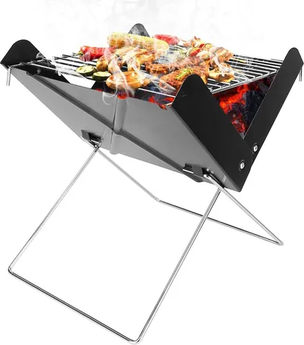 Mini Gartengrill Faltbar Touristisch Camping Tragbar Holzkohlegrills