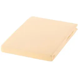 Estella Spannbetttuch, Braun, Beige, Textil, 200x200 cm, Textiles Vertrauen - Oeko-Tex®, Hohenstein, bügelfrei, für Wasserbetten geeignet, Schlaftextilien, Bettwäsche, Bettlaken, Spannbettlaken