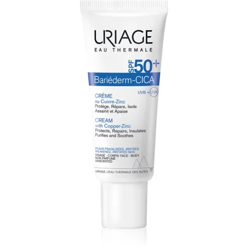 Uriage Bariéderm Cica-Cream with Copper-Zinc SPF 50+ Reparaturcreme mit Kupfer - und Zinkanteilen SPF 50+ 40 ml