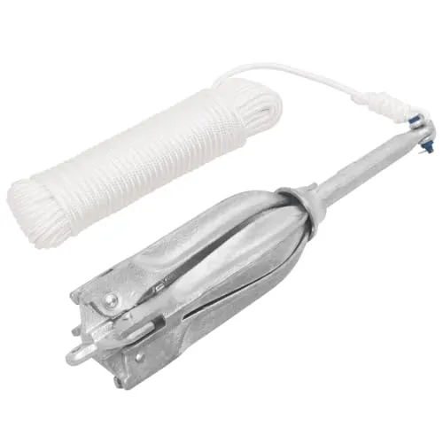 vidaXL Klappanker 12kg - Anker für Boote, tragbar und aus feuerverzinktem Gusseisen für lange Lebensdauer. Mit 4 Flunken für optimalen Halt in verschiedenen Böden, ideal für sichere Wasserabenteuer.