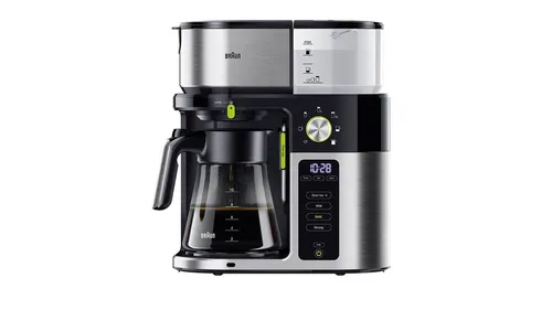 Braun MultiServe KF 9050 BK - Filterkaffeemaschine mit 7 Portionsgrößen, intuitivem Touch Display und präziser ExactBrew Technologie für perfekten Kaffee