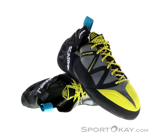 Scarpa Vapor Herren Kletterschuhe - Gelb - Größe 43,5 - Kletterschuhe für Herren mit hervorragender Passform und Grip, ideal für anspruchsvolle Kletterer.