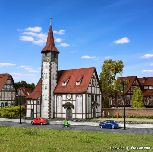 Vollmer-43768 H0 Fachwerkkirche Altbach von Vollmer