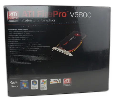 Grafikkarte AMD ATI FirePro V5800 100-505605 1GB PCIe  2x DP 1x DVI NEU OVP