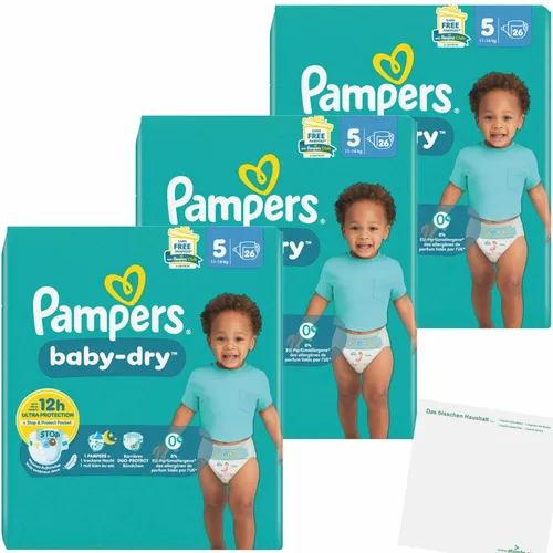 Pampers Baby Dry Gr5 11-16kg Junior 3er Pack 3x26St Packung usy Block
