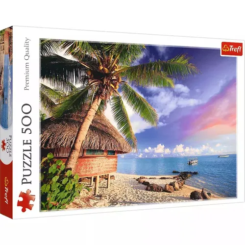 Puzzle 500 elementów. Wyspa Bora-bora Trefl 5900511374858