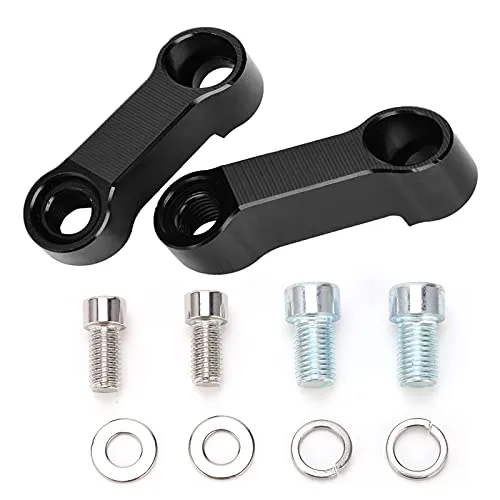 Spiegeladapter, Motorrad Rückspiegeladapter Kit Riser Mount Extender 10mm 8mm