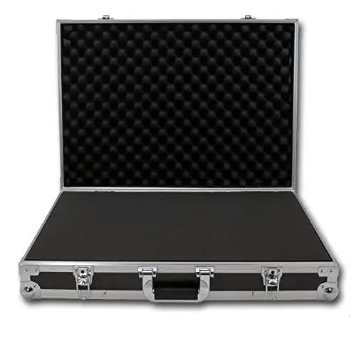 ACC-1 Universal Transportkoffer - Flightcase mit anpassbarem Schaumstoff - Zubehör für Gitarre & Bass, individueller Schaumstoff für optimalen Schutz empfindlicher Geräte beim Transport.