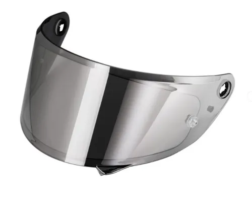 HJ-35 Visier Silber RPHA 1 Pinlock vorbereitet - Motorrad-Headsets mit kratzfestem, silber verspiegeltem Visier, perfekt für HJC RPHA 1 und bereit für Pinlock-Scheibe (nicht im Lieferumfang enthalten).