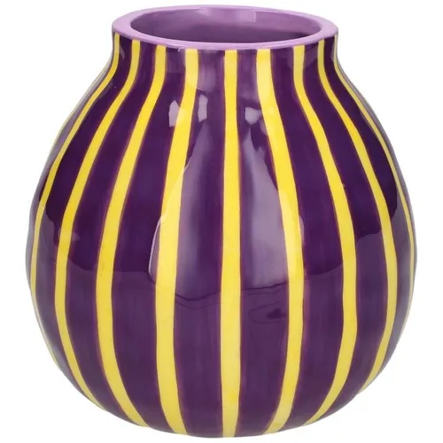 Gift Company Vase Artisan, 13,7cm, violett/gelb
