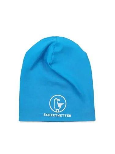 SCHIETWETTER Accessoire Kinder Mütze, Leichte Beanie, Übergangsmütze, dünne Kopfbedeckung, Logo-Print, stretch, warm, einfarbig
