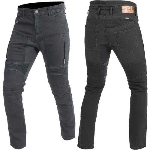 Trilobite Parado Monolayer Jeans - Schwarz W30/L30 - Motorradhose mit Tri-Stretcher® Technologie für hohen Schutz und Komfort. Leichte, flexible Jeans mit verstellbaren Protektoren und hervorragender Abriebfestigkeit.