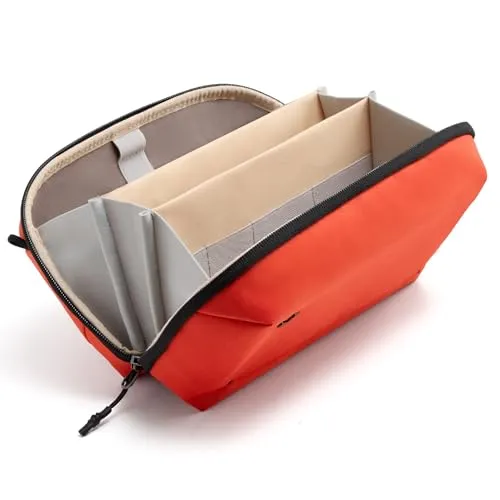 Inateck Elektronik Organizer Tasche für Zubehör - Praktische Aufbewahrungslösung: Mit 20 Fächern, magnetischen Trennwänden und einem weichen Innenfutter schützt diese Tasche Kabel, Powerbanks und mehr. Ideal für Reisen und den Alltag.