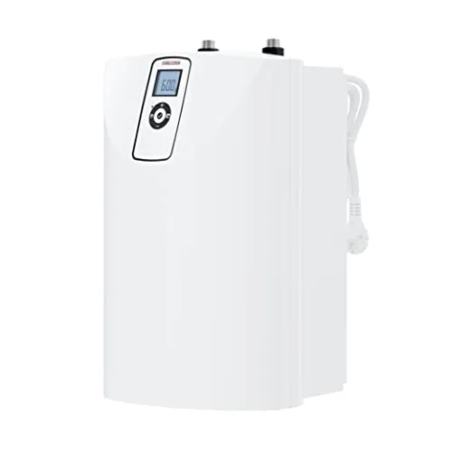 STIEBEL ELTRON Kleinspeicher SNE 5 t ECO, gradgenaue Wunschtemperatur, ECO-Funktionen, LCD, Untertischboiler 5 Liter Niederdruck mit Stecker, 2 kW, 236714