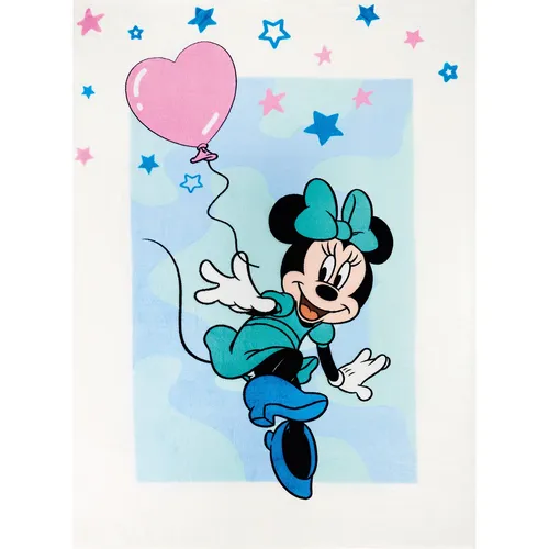 Minnie Mouse Blau Decke | 130x170 cm | Tagesdecke Kuscheldecke