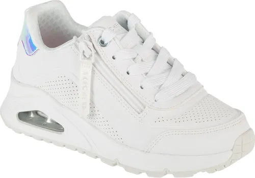Skechers Uno Gen1 - Zip And Stride 310554L-WHT Sneaker für Mädchen, Weiß - Sneaker für Mädchen von Skechers, mit praktischem Reißverschluss für einfaches An- und Ausziehen, ideal für aktive Tage.