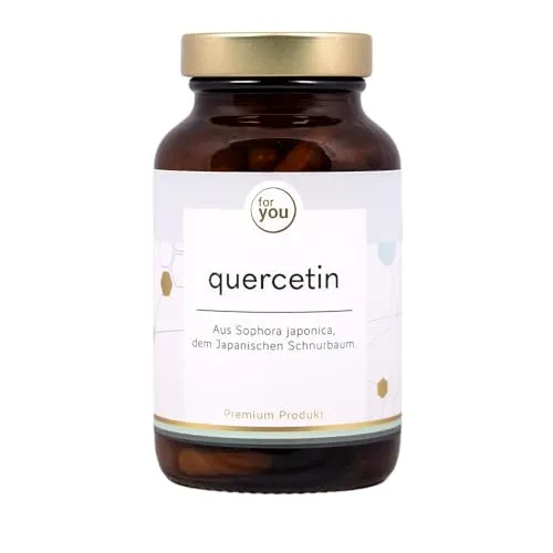 for you quercetin - 90Kapseln mit Quercetin & Vitamin C - Quercetin aus Sophora japonica, dem Japanischen Schnurbaum - Pro Kapsel sind 500mg reines Quercetin - Laborgeprüft & Ohne Zusätze