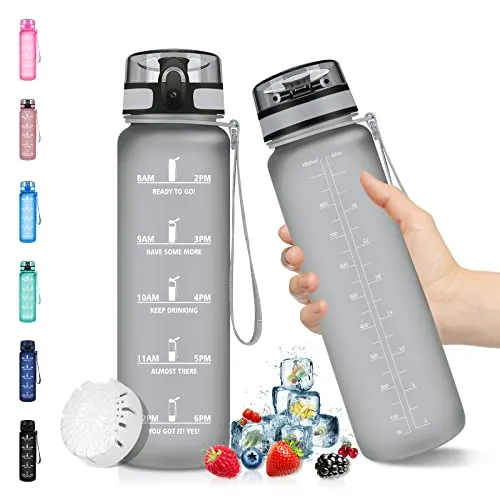 Trinkflasche 1L aus Tritan – BPA-frei und auslaufsicher
