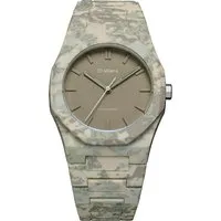 D1 Milano Quarzuhr Unisex Analog Quarz - Elegante Unisex-Armbanduhr mit grünem Zifferblatt und robustem Polycarbonat-Gehäuse. Wasserdicht bis 5 bar, ideal für den täglichen Gebrauch. Klassischer Stil mit praktischer Butterfly-Faltschließe.