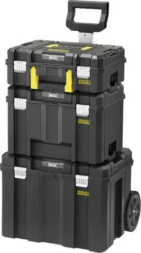 STANLEY FMST75753-9 Trolley-Koffer unbestückt - Werkzeugkoffer im PRO-STACK 3-in-1 Promo-Set, ideal für flexible Aufbewahrung und Transport von Werkzeugen.