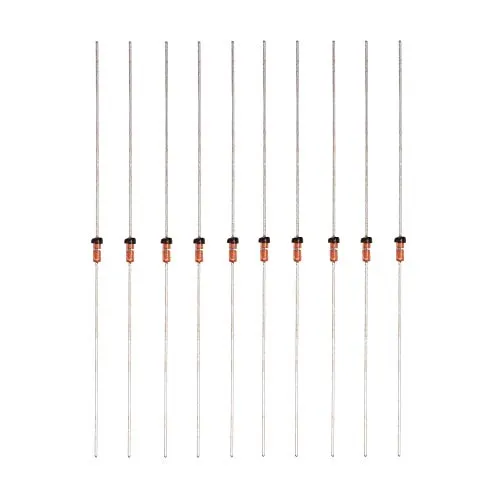 HUABAN 10 Stück 1N34A Siliziumdiode DO-35 Durchlassspannung 0,3 V