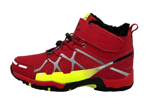 Ablovo®Herren Wanderschuhe Trekking Schuhe Boots Stifel Outdoorschuhe Gefüttert 41-46 (Rot-Grün-Weiß, EU Schuhgrößensystem, Erwachsene, Herren, Numerisch, M, 43)