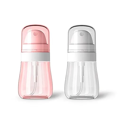 Aurdox Sprühflaschen mit feinem Sprühnebel für ätherische Öle, 100 ml, Make-up-Gesichtssprüher, transparent, nachfüllbar, tragbare Reisebehälter für Kosmetik und Hautpflege, 2 Stück