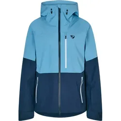ZIENER TURIS Jacke 2024 - Hochfunktionelle Damen Snowboardjacke in Navy - Snowboardjacken aus recycelten Materialien mit wasser- und winddichter SYMPATEX Membran für optimalen Wetterschutz und Wärme. Verbindbar mit Skihose für zusätzlichen Komfort auf der Piste.