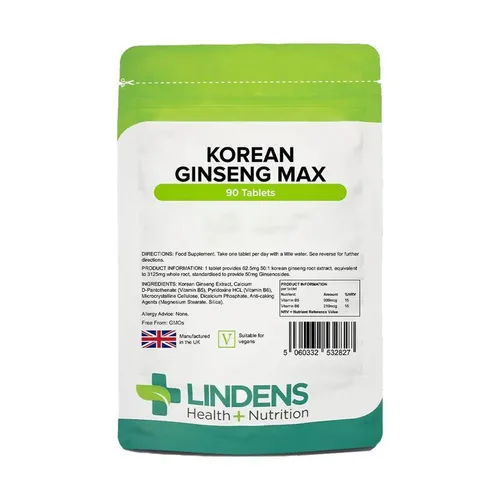 Lindens Korean Ginseng Max 3125 mg 90 tablets