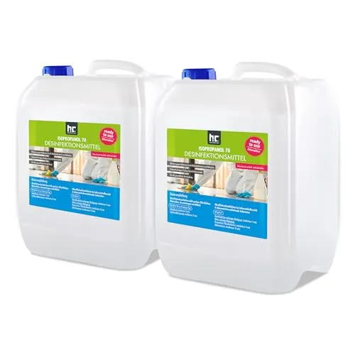 Höfer Chemie 2 x 10 L Zugelassenes Desinfektionsmittel für Oberflächen - anwendungsfertig - auch geeignet für Lebensmittelindustrie