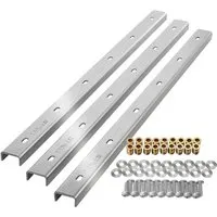 SO-TECH® Möbelleiste aus Edelstahl, U-Form 80 x 4 x 2 cm in silber von SO-TECH