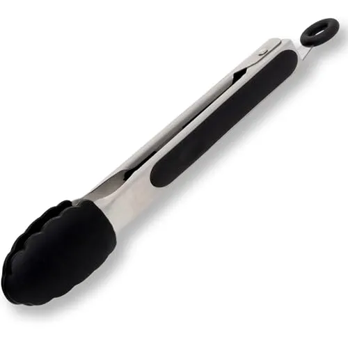 HENSSLERS® Grillzange Silikon [EDELSTAHL] von Hensslers