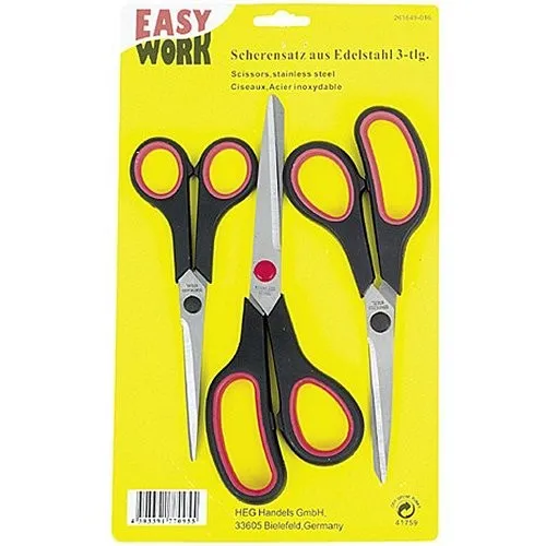 Easy Work Scherensatz aus Edelstahl 3-teilig, 261649