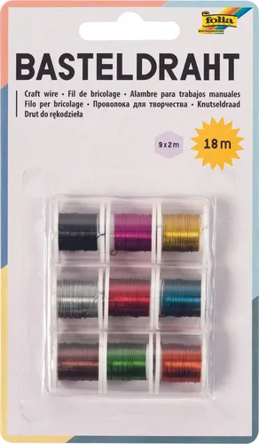 folia Basteldraht mehrfarbig 0.3 mm x 2 m 79909