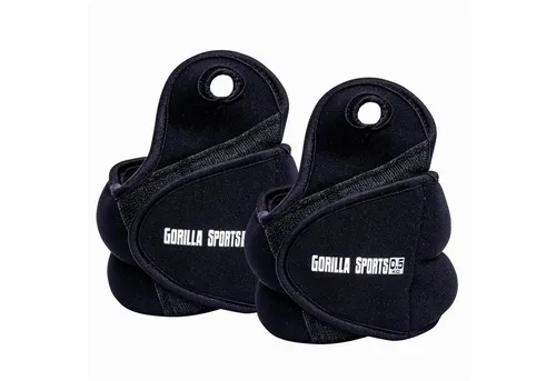 GORILLA SPORTS Gewichtsmanschette Handgelenkgewichte, Paar, mit Daumenschlaufen und Klettverschluss