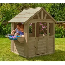 Zwerkules Cubby | Kinder Spielhaus mit Spielküche aus Holz von Zwerkules